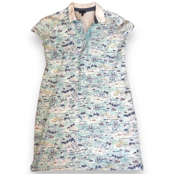 Talbots - Polo Sheath Tropical Golf Tennis Dress - Picture 1 of 15